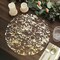 GOLD 10 Round 13" Metallic Foil Polyester Mesh Table PLACEMATS